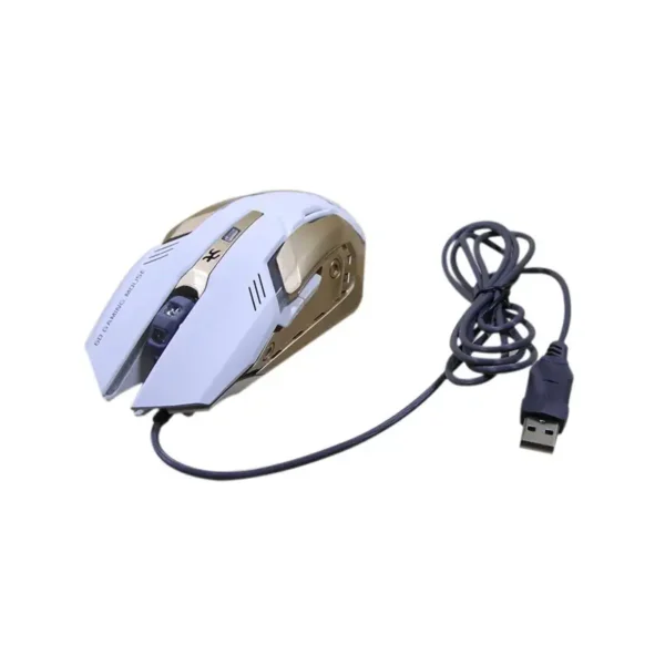 Souris Gamer Jedel GM910 USB avec 6 boutons en Blanc